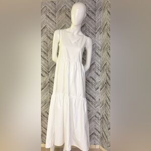 Hugo Boss Women's "C-Ditesta" White Sleeveless Sundress Dress NWT